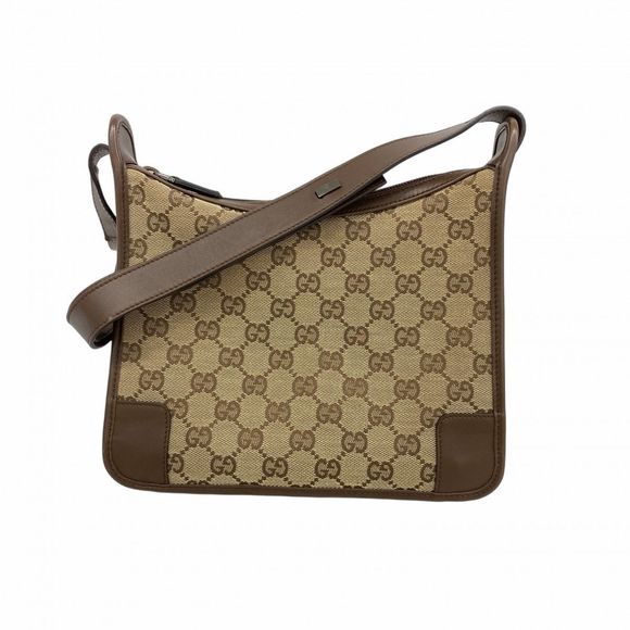 Gucci Shoulder Bag GG Canvas 001 4206 Canvas Brown with Silver Hardware  Women's - Picture 1 of 10